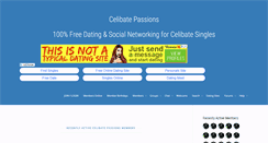 Desktop Screenshot of celibatepassions.com